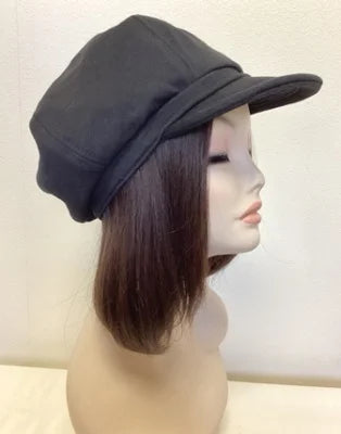 【前髪、サイド人毛30㎝】　帽子用ウィッグ pc0015